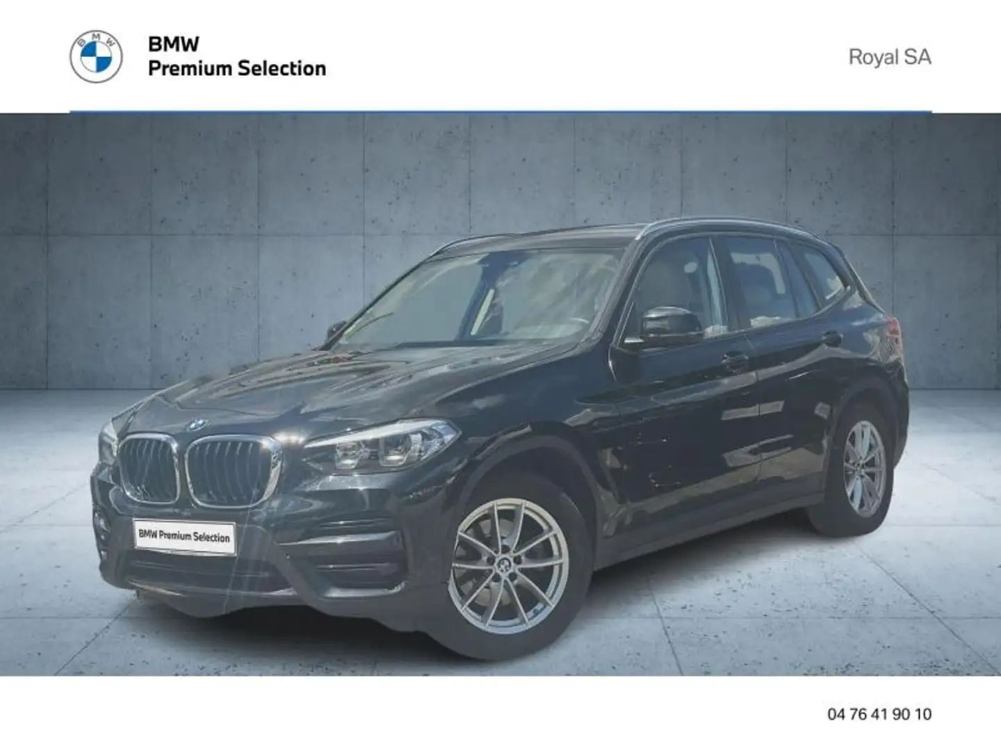 BMW X3 xDrive20dA 190ch Lounge Euro6c Noir - 1
