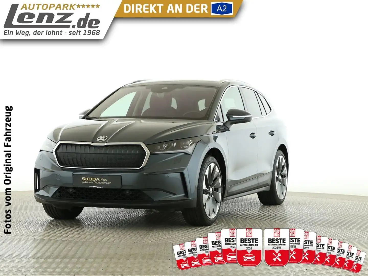 Skoda Enyaq 80  Matrix Navi HUD ACC SHZ Smartlink RFK Grau - 1