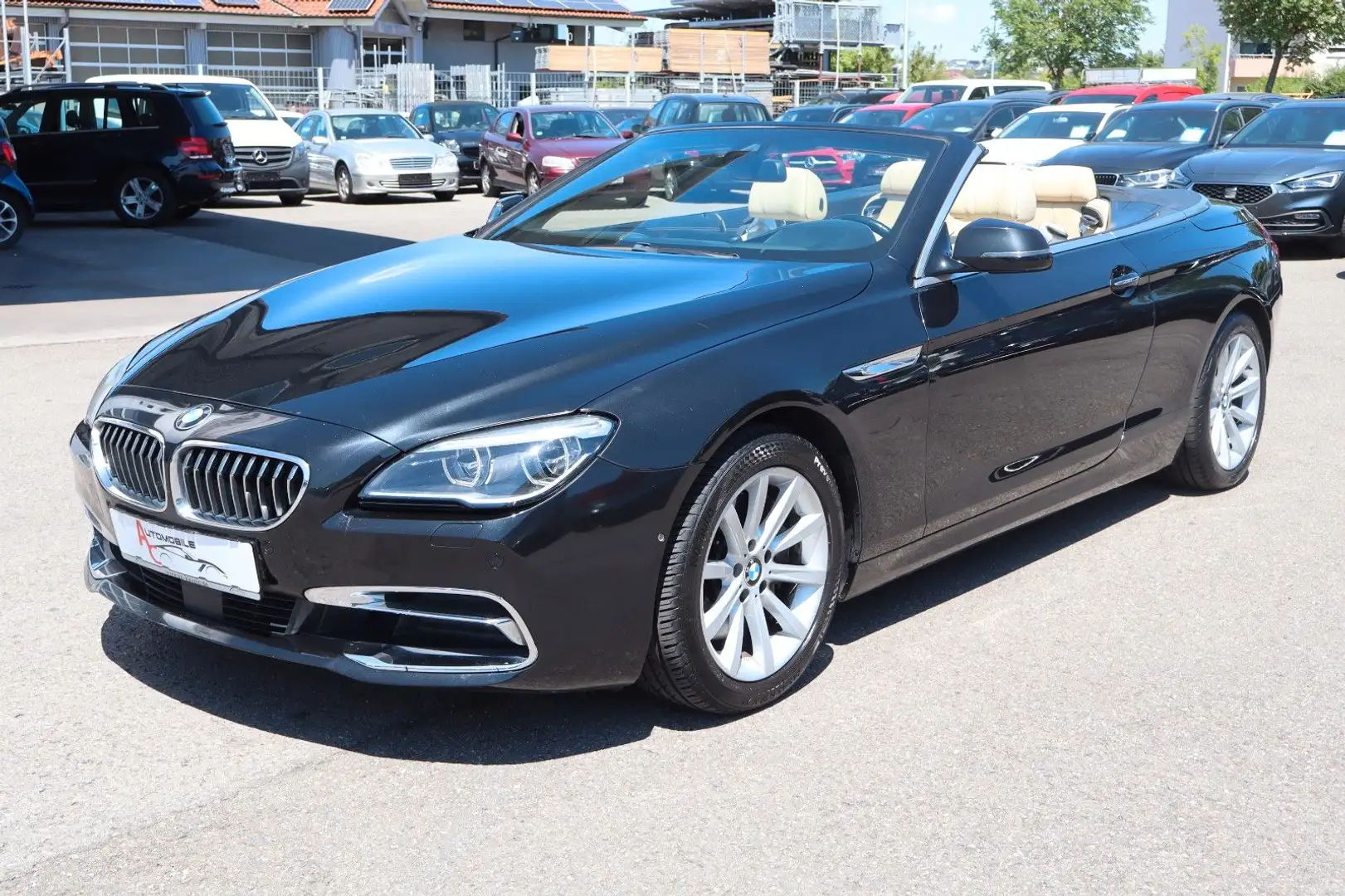 BMW 640 d Cabrio Xenox_Navi_HeadUp_360°_Memory_STHZ Schwarz - 1