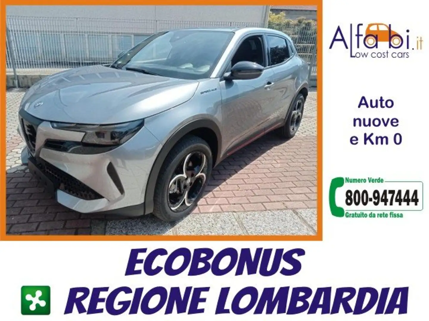 Alfa Romeo Junior 1.2 145CV Hybrid eDCT6 Ibrida Speciale Grigio - 1