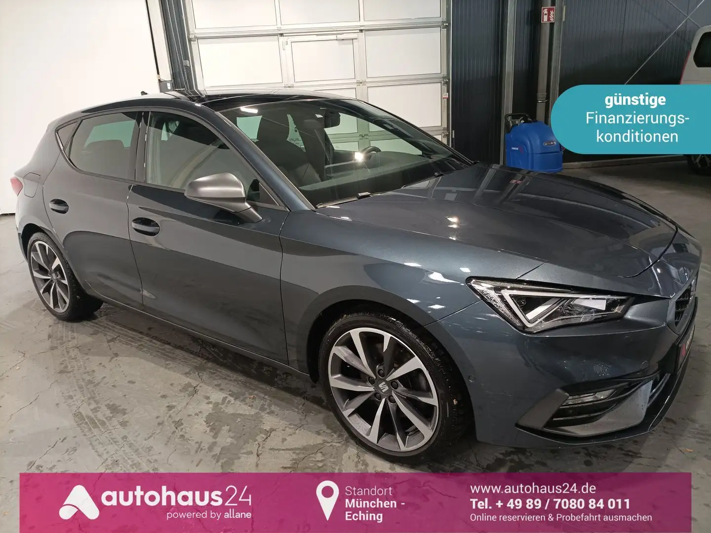 SEAT Leon 1.5 eTSI FR LED|Navi|PDC|Kamera|ACC Grau - 1