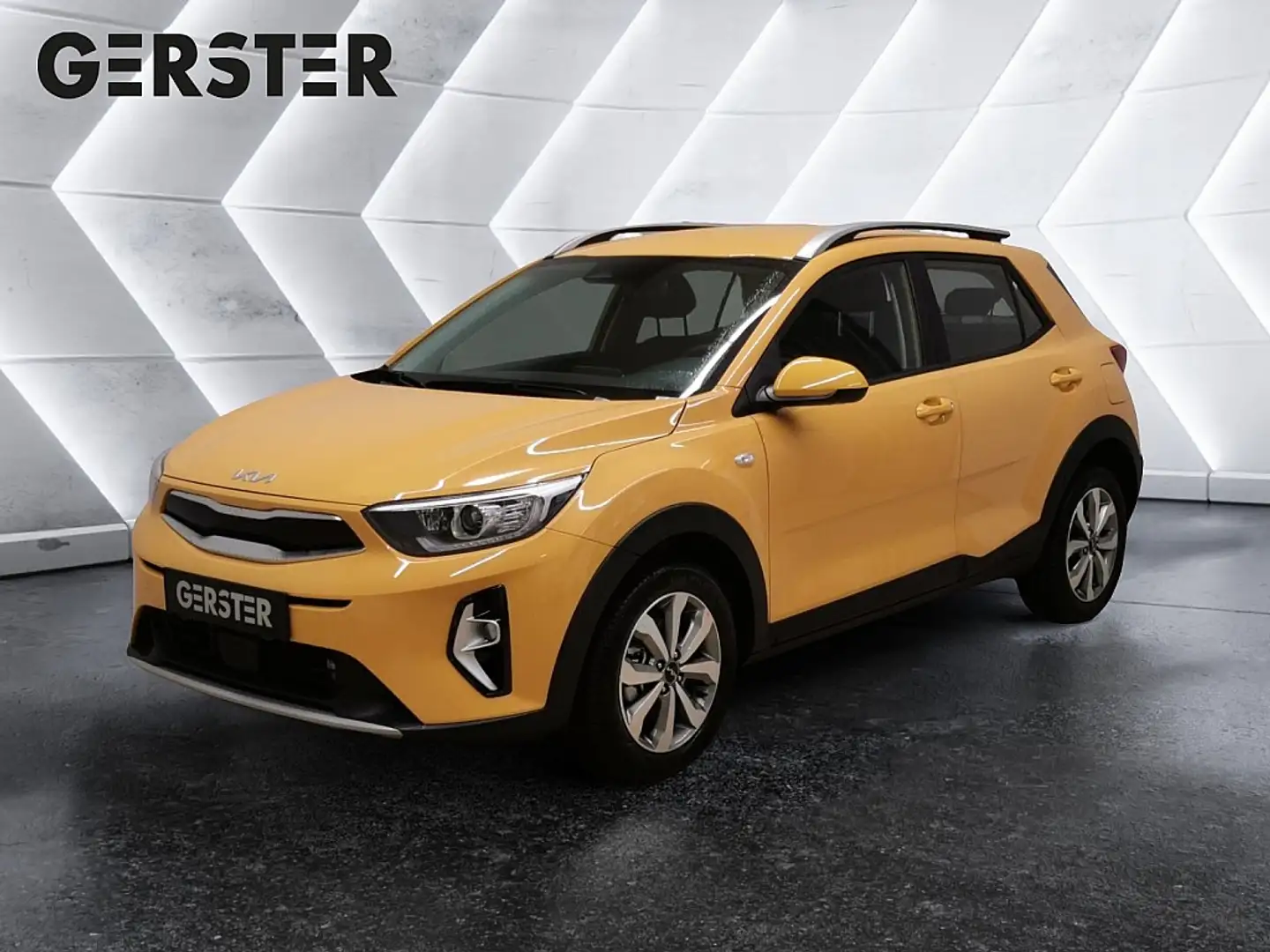 Kia Stonic 1,0 TGDI GPF ISG Silber Gelb - 1