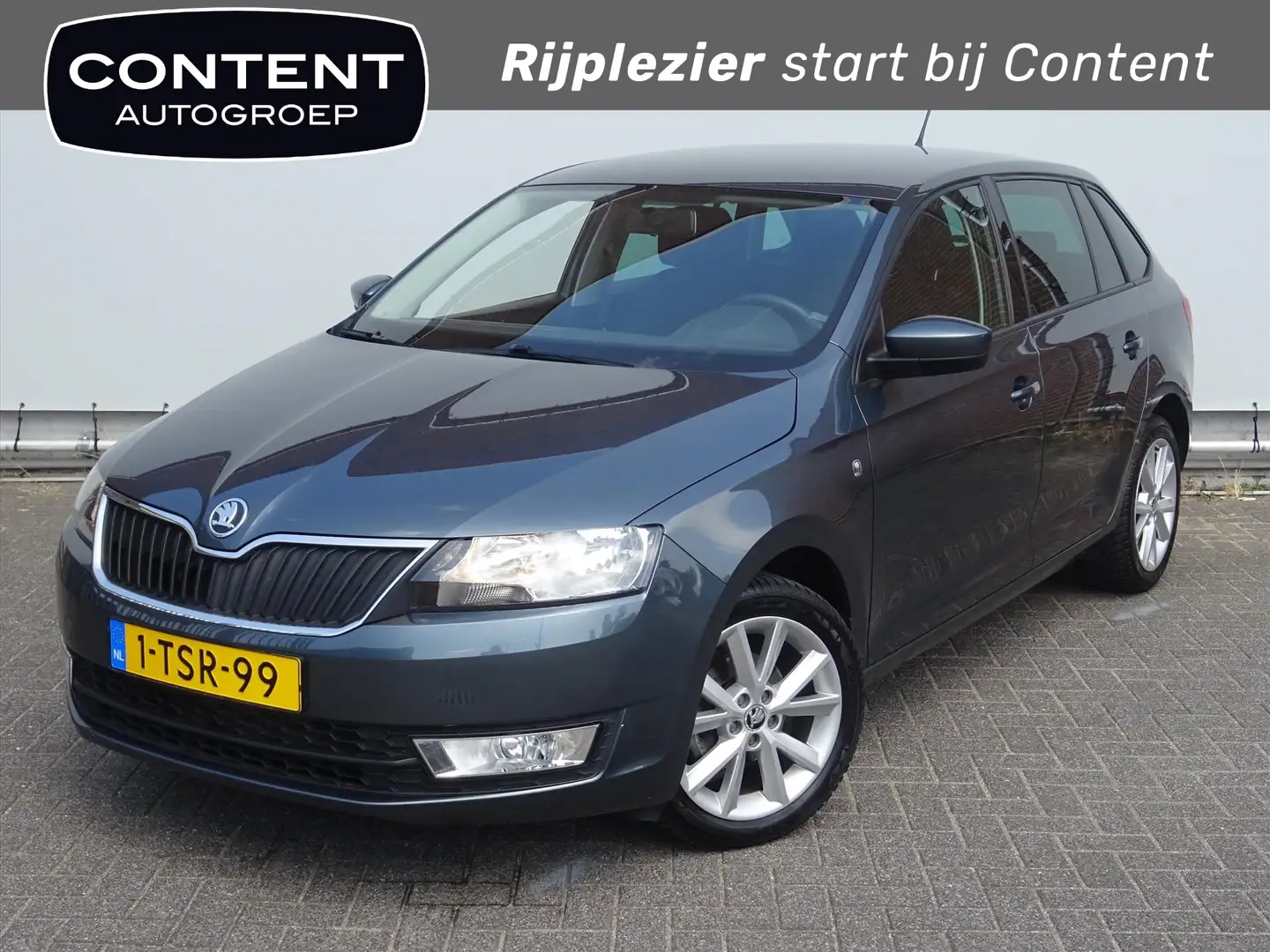 Skoda Rapid/Spaceback 1.2 105pk TSI Greentech Ambition Business Line / T Grijs - 1