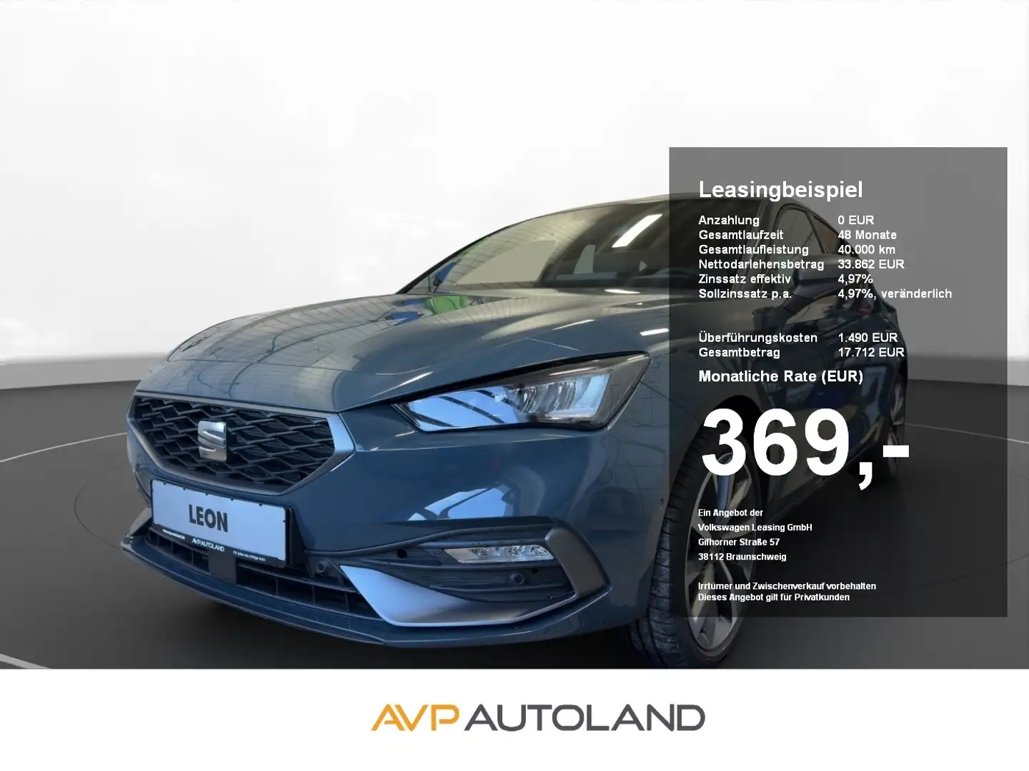 SEAT Leon 2.0 TDI DSG FR | NAVI | ACC | LED | SITZH. Blauw - 1