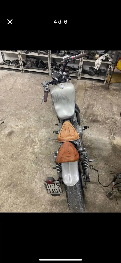 Suzuki Intruder C custom Argent - 1