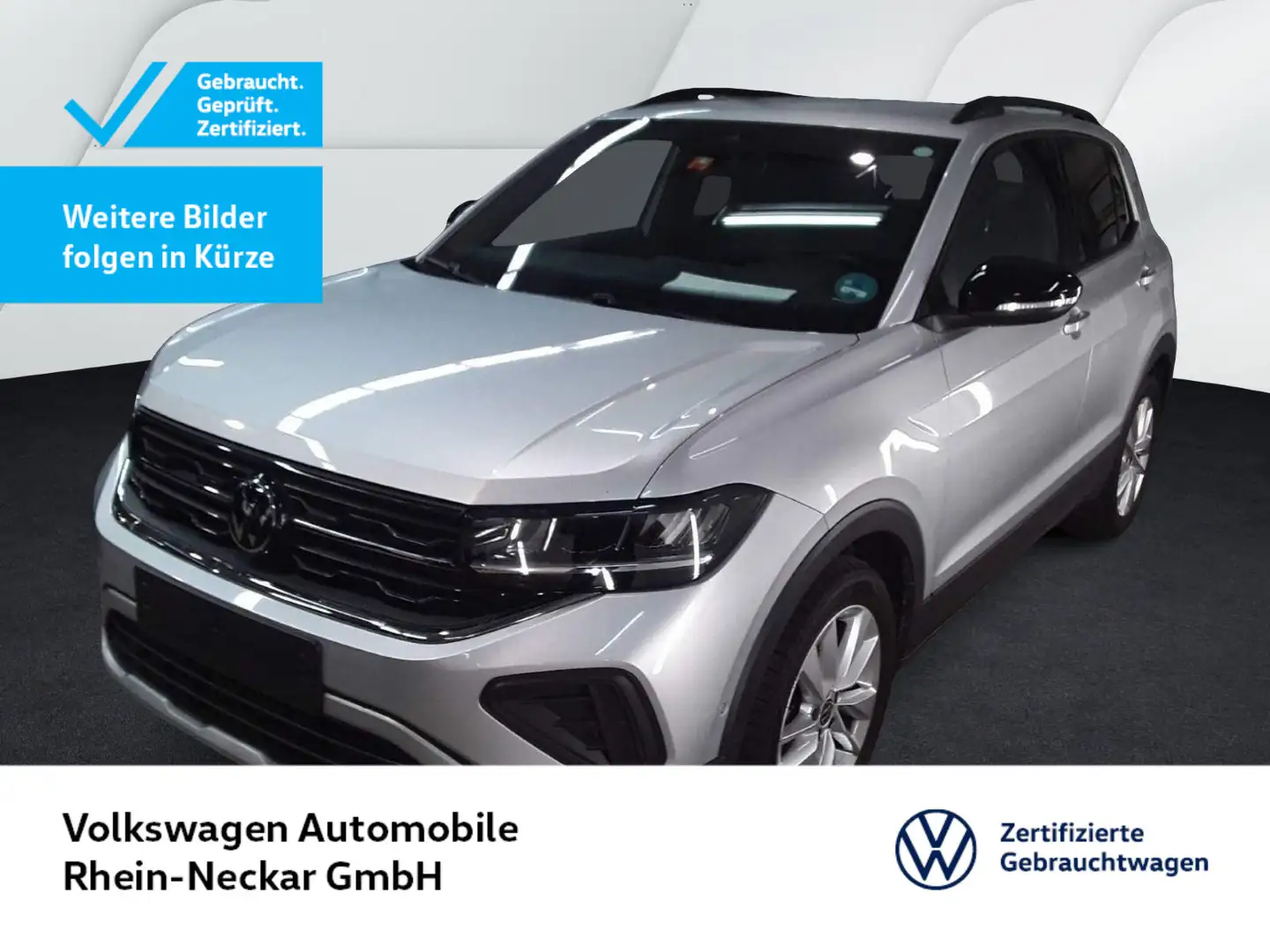Volkswagen T-Cross 1.0 TSI Goal DSG Navi AHK LED uvm Silber - 1