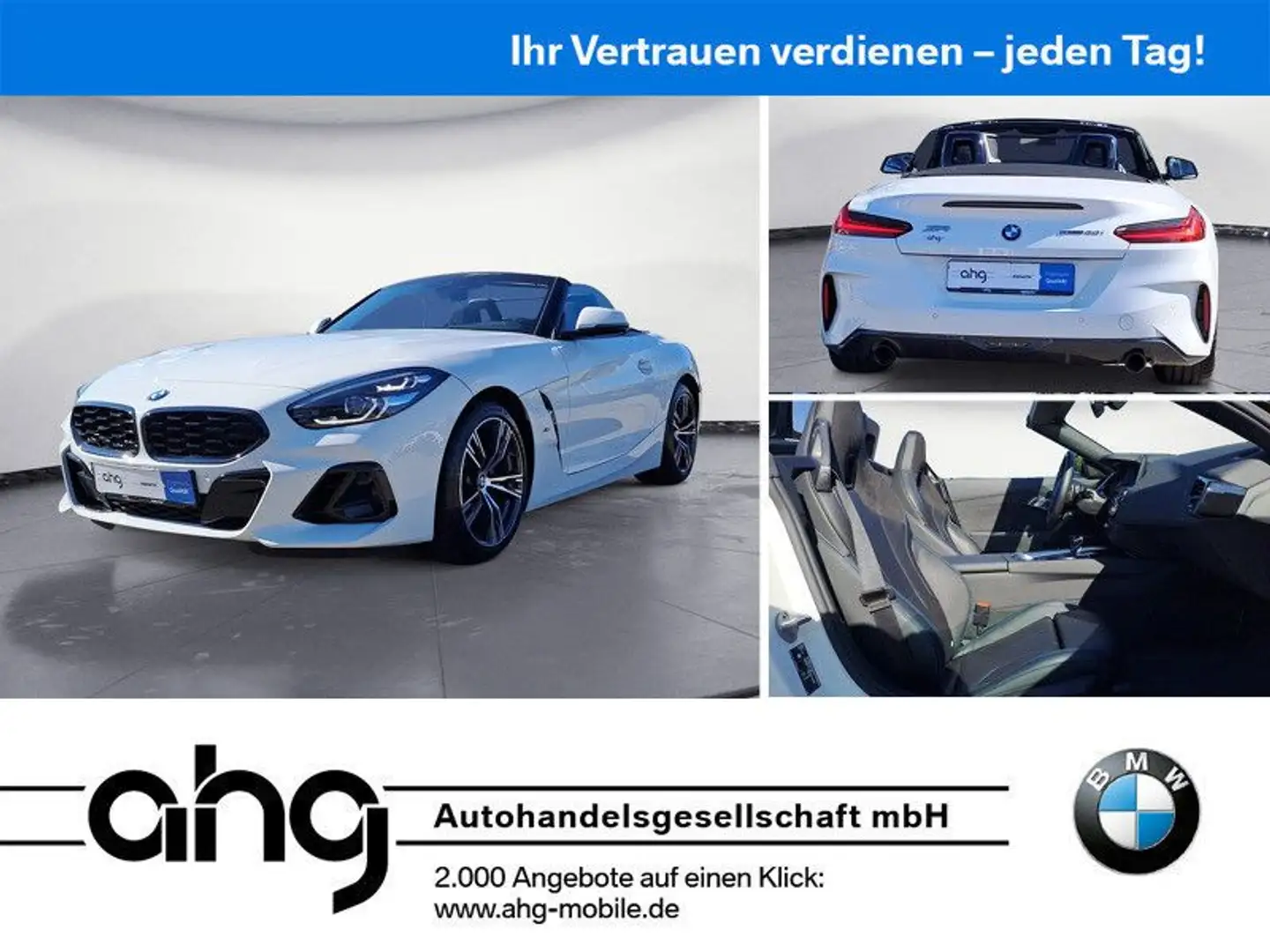 BMW Z4 sDrive20i Cabrio M Sportpaket Sport Aut. PDC Weiß - 1