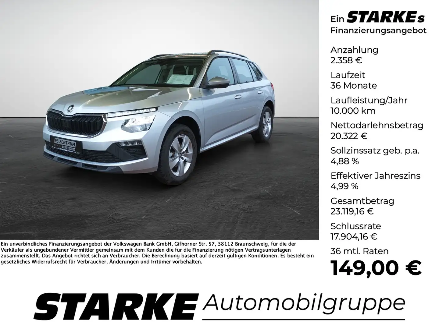 Skoda Kamiq 1.0 TSI DSG Selection Silber - 1