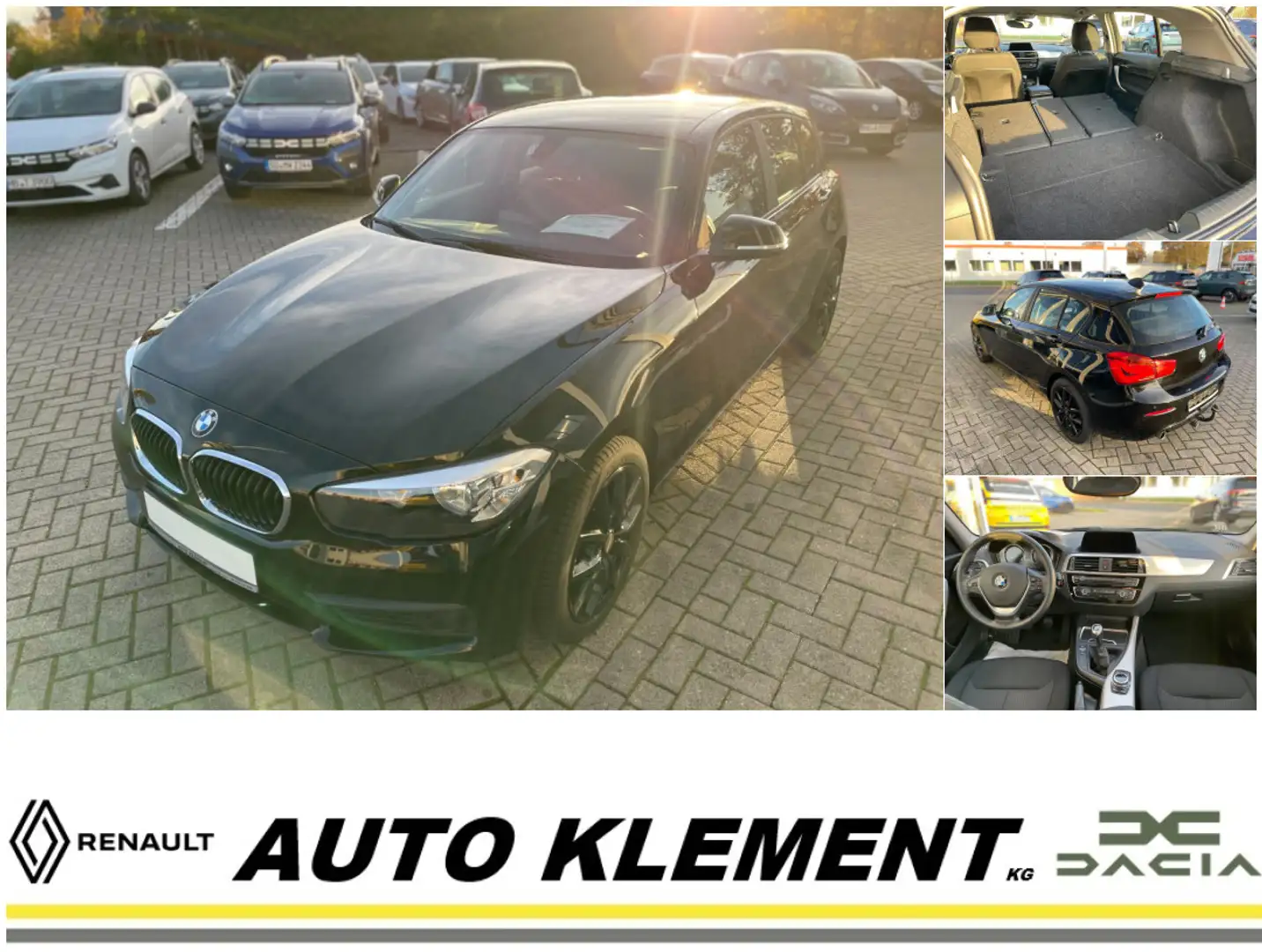 BMW 118 5-Türer 1-Hand, Navi, Sitzheizung, Freisprecheinri Noir - 1