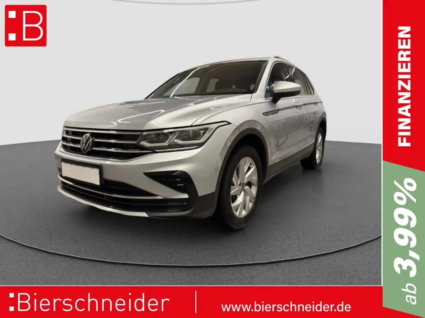 Volkswagen Tiguan 2.0 TSI DSG 4Mo. Elegance AHK REAR VIEW LED Argent - 1