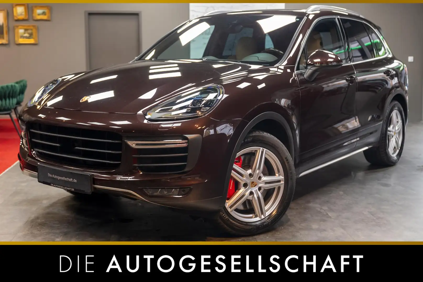 Porsche Cayenne 4.8 V8 Turbo*STHZG*PDLS*PANO*BOSE* Braun - 1