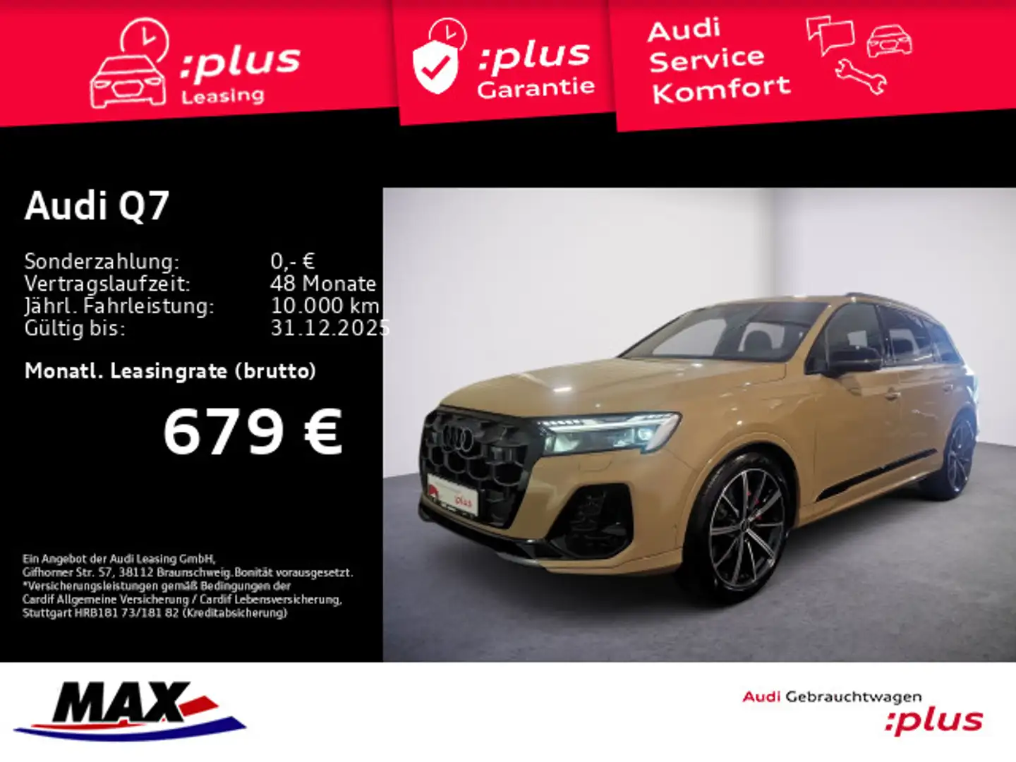 Audi Q7 50 TDI QUATTRO S LINE 7-SITZE +HD-MATRIX+AHK+ Gold - 1