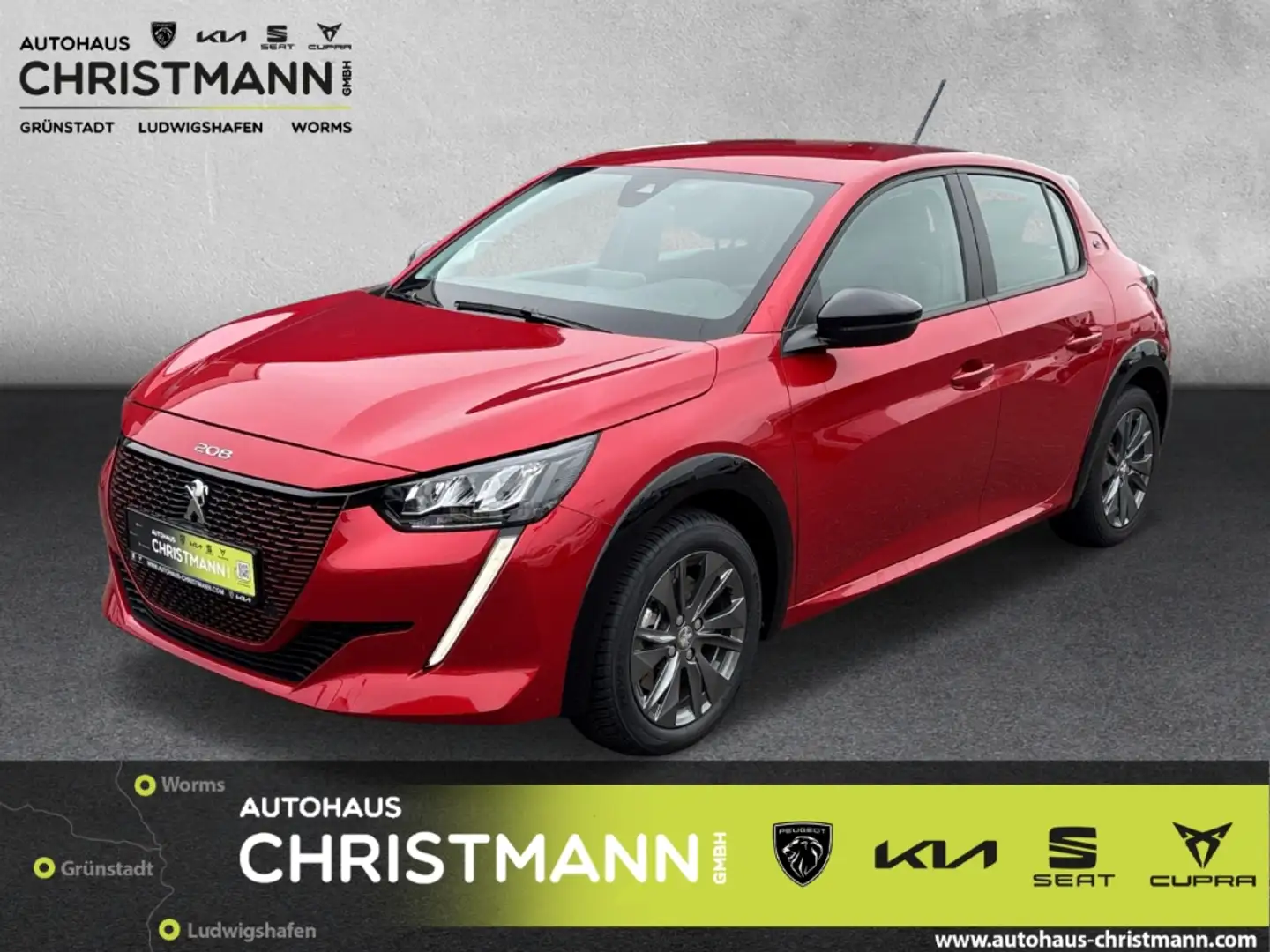 Peugeot 208 e- Active Pack LED ACC Rückfahrkamera Apple CarPla Rot - 1