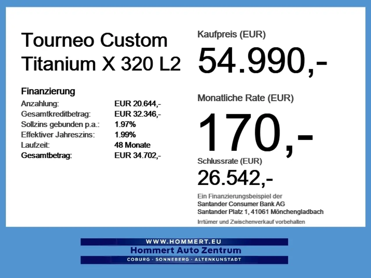 Ford Tourneo Custom Titanium X 320 L2 ACC*PANO*360*B&O 4