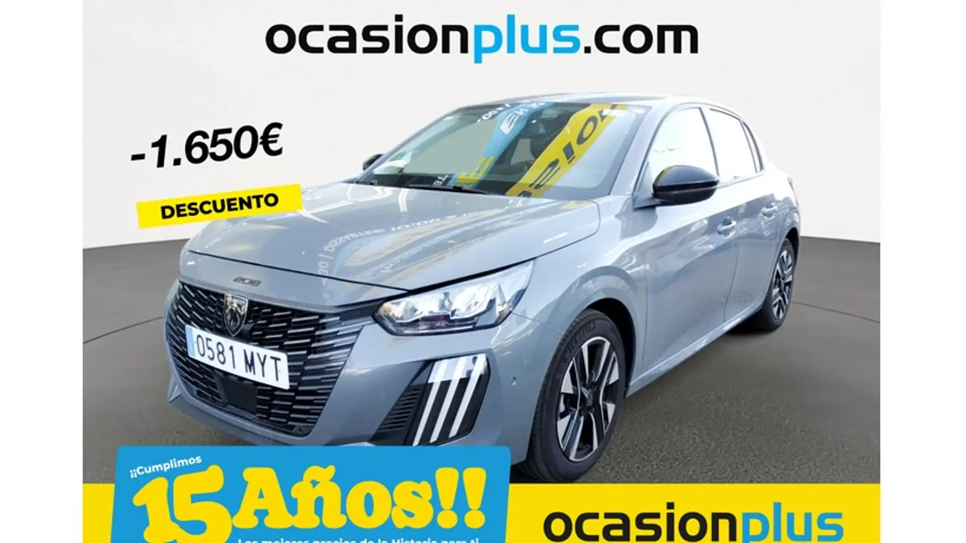 Peugeot 208 1.2 Puretech S&S Allure 100 Grijs - 1