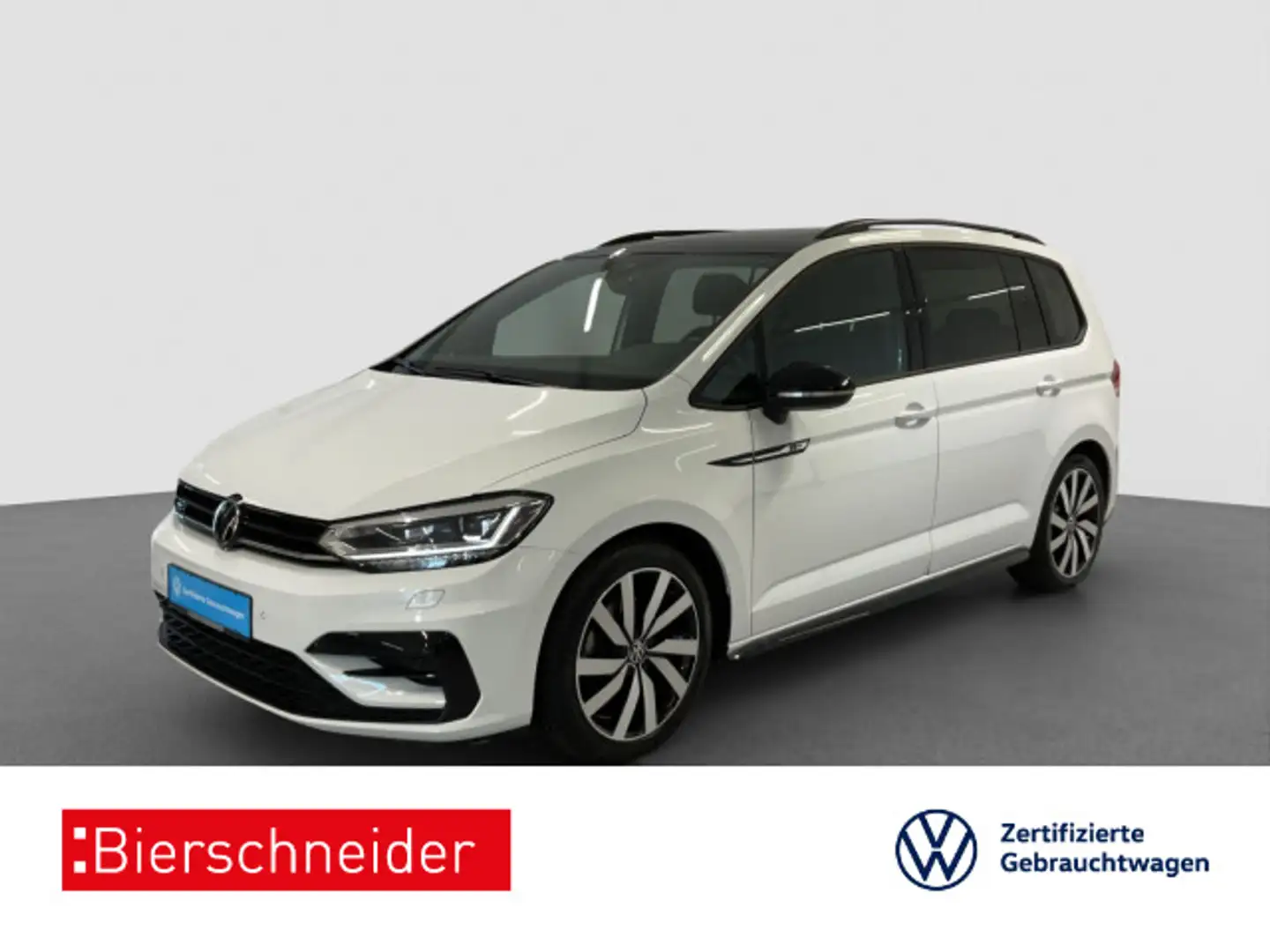 Volkswagen Touran 1.5 TSI DSG R-Line Black 7SITZE AHK PANO Weiß - 1