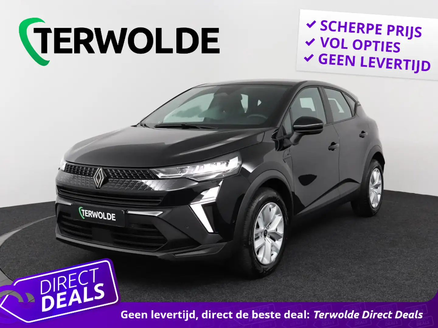 Renault Captur 1.6 E-Tech full hybrid 145 evolution | €3.440 Kort Zwart - 1