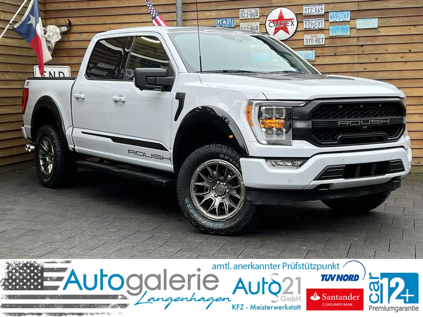 Ford F 150 5.0L ROUSH 4x4 Leder CarPlay AHK 360° Weiß - 1
