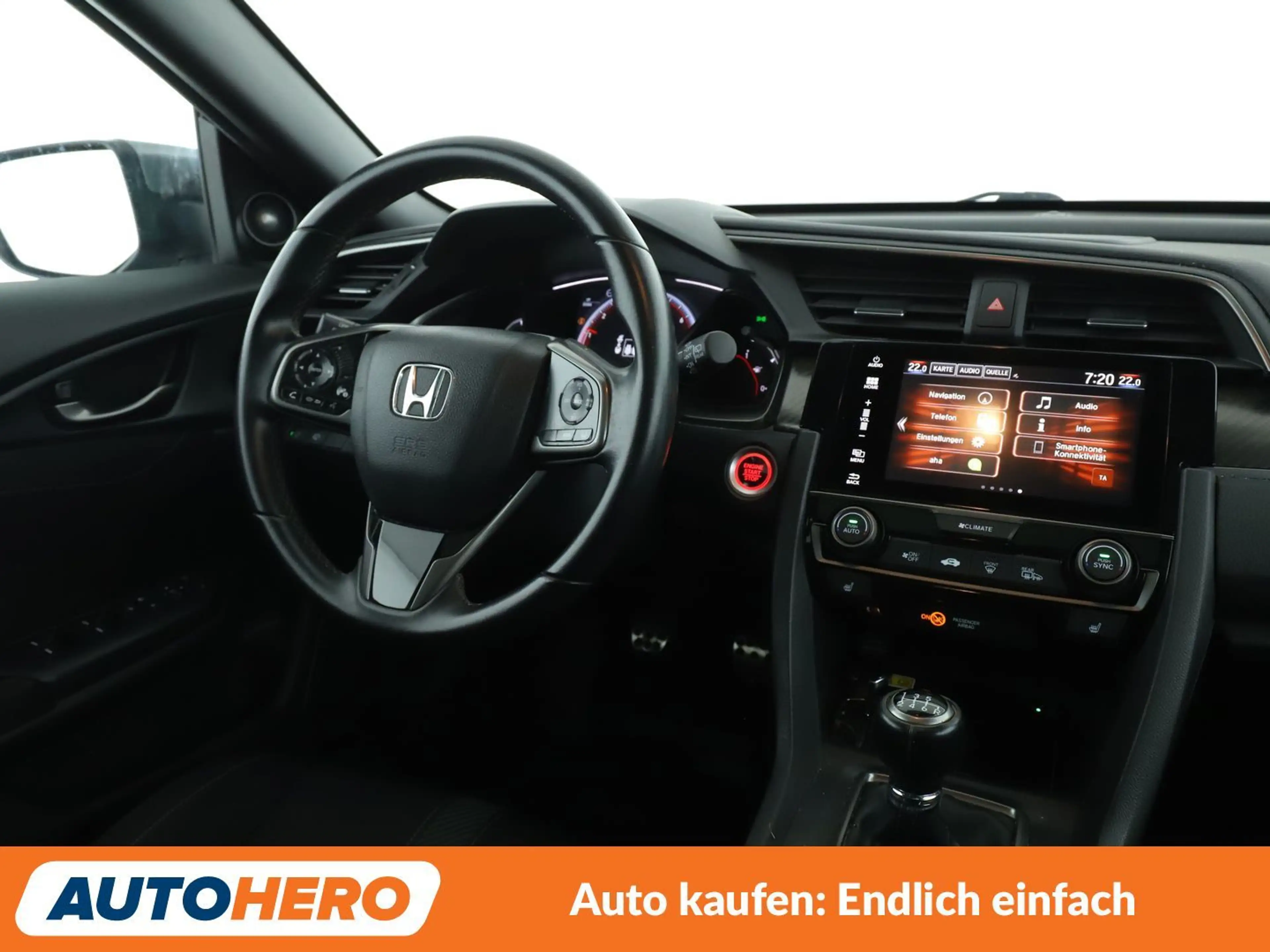 Honda Civic 1.5 VTEC Sport Plus Aut.*NAVI*CAM*LED*ACC*SHZ*ALU* — photo 13