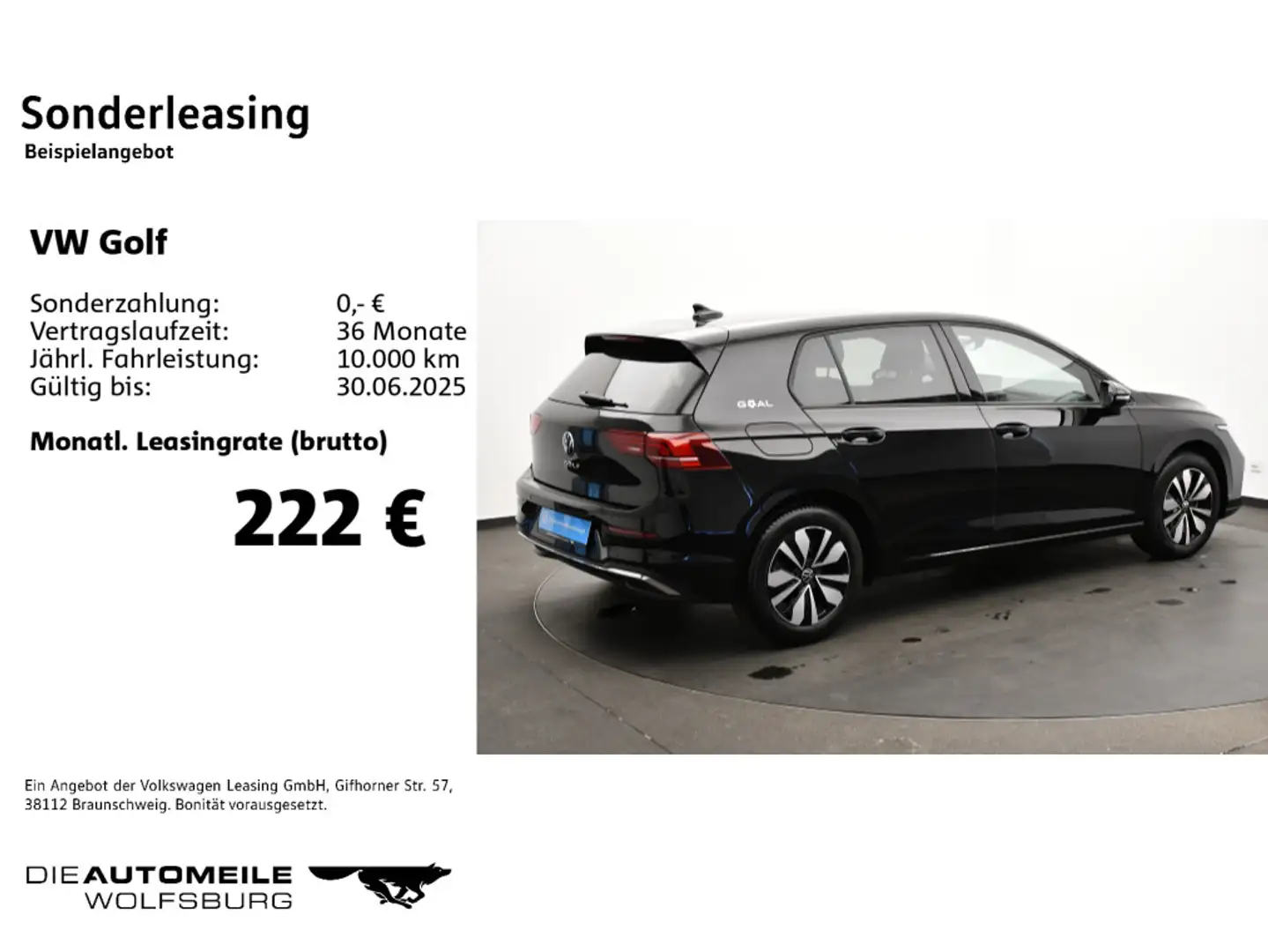 Volkswagen Golf 8 VIII 1.5 TSI Goal AHK/LED/ACC Schwarz - 2