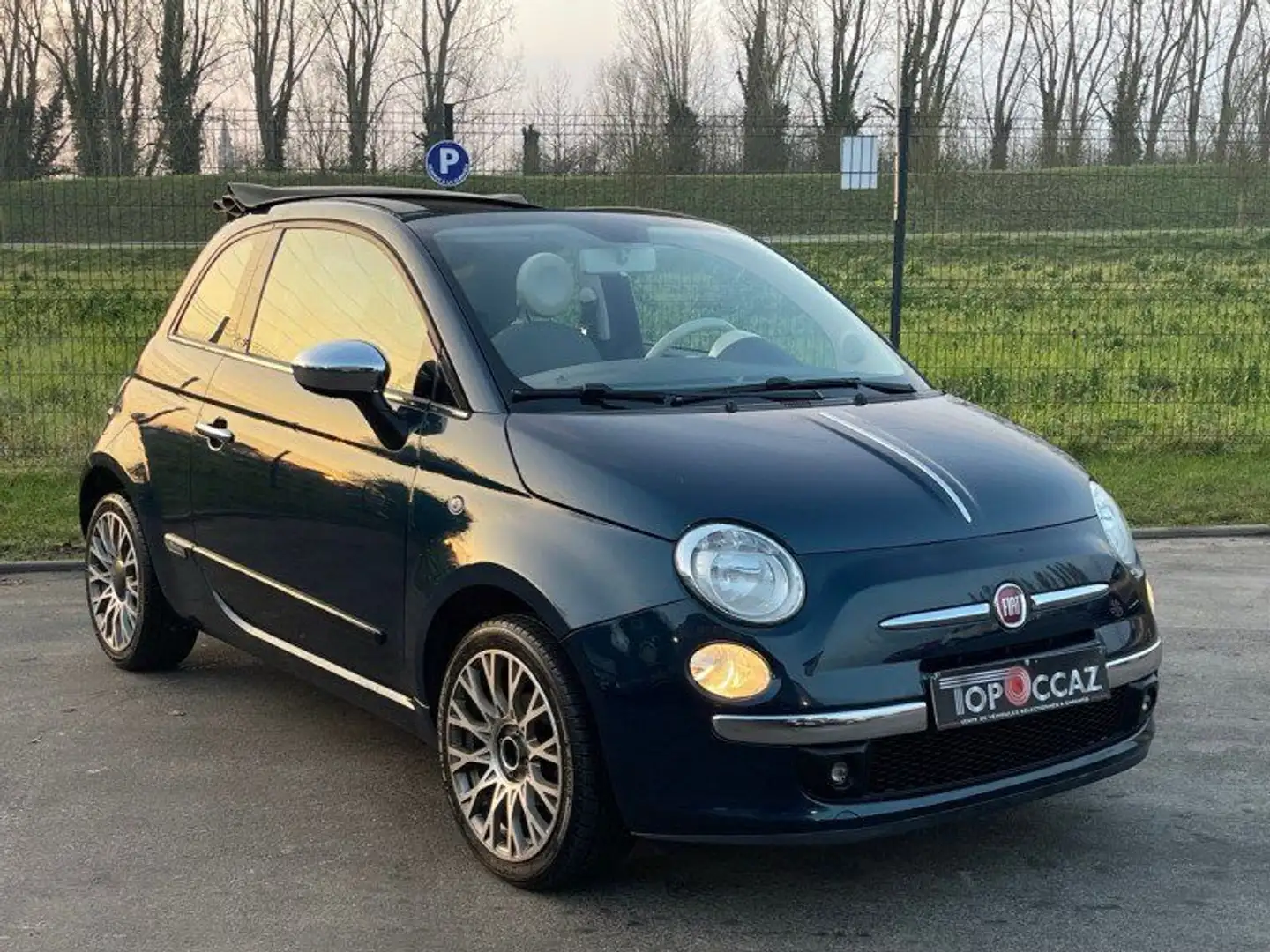 Fiat 500C 1.2 ESS 69CH LOUNGE * 08/2013 * 106.000KM * CABRIO Azul - 2