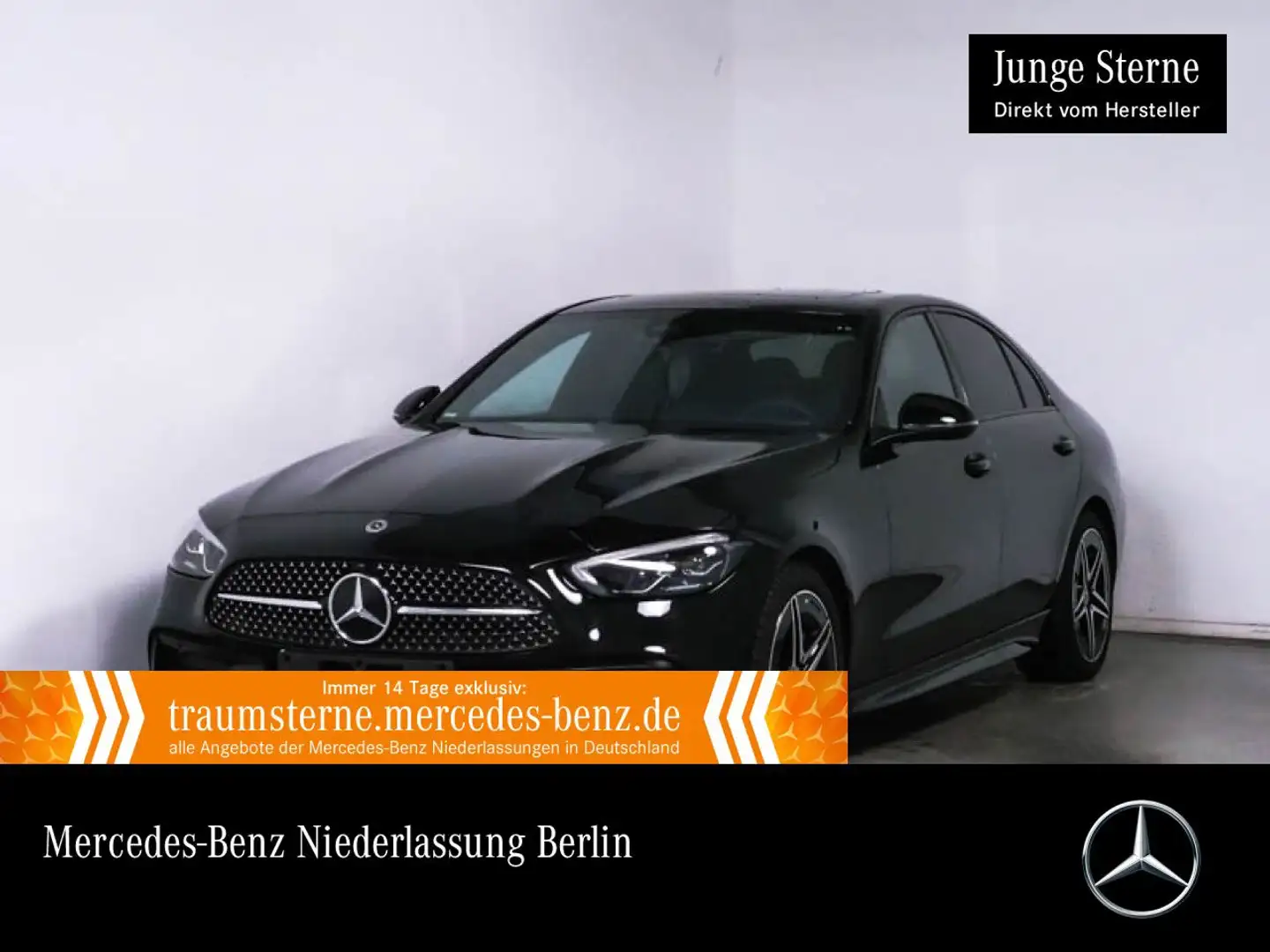 Mercedes-Benz C 200 AMG+NIGHT+LED+KAMERA+SITZKLIMA+TOTW+KEYLESS Noir - 1