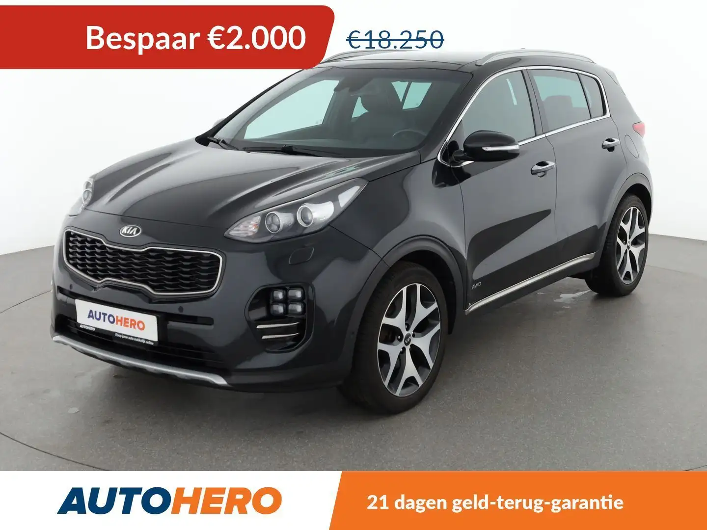 Kia Sportage 1.6 TGDI GT Line 4WD Zwart - 1