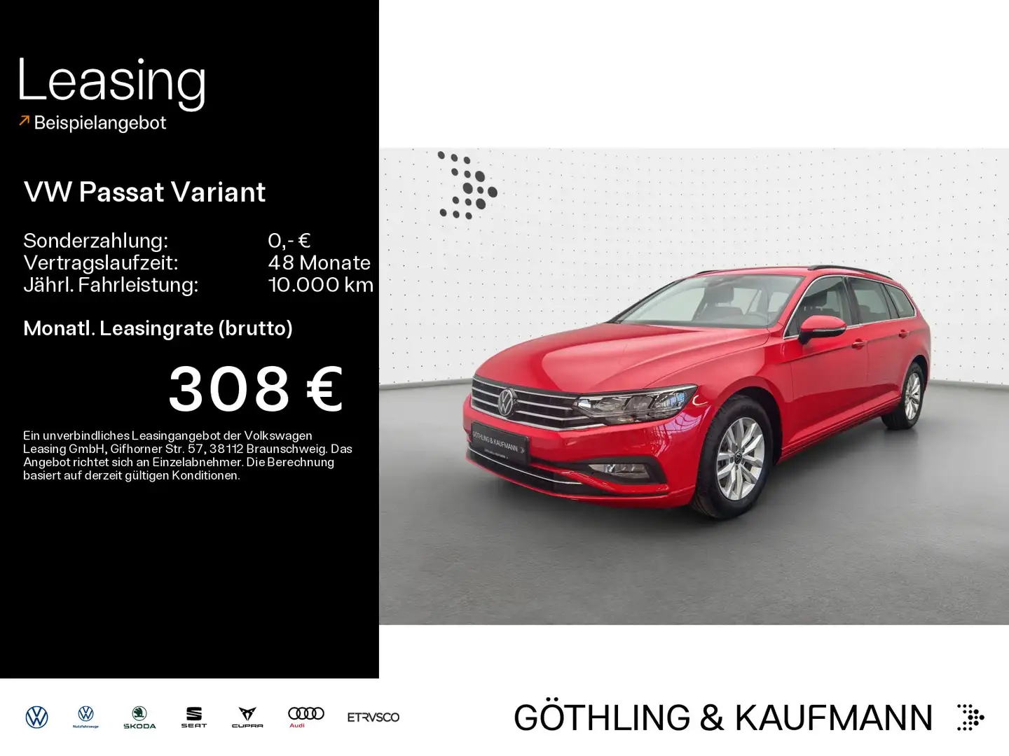 Volkswagen Passat Variant Business 2.0 TDI DSG*NAVI*AHK*KAM Rot - 1