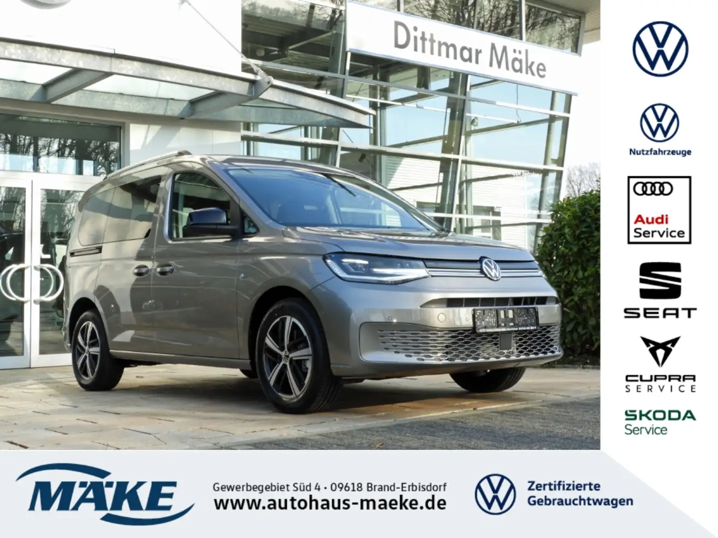 Volkswagen Caddy Goal 1.5 eHybrid DSG AHZV LED ACC RFK NAV Beige - 1