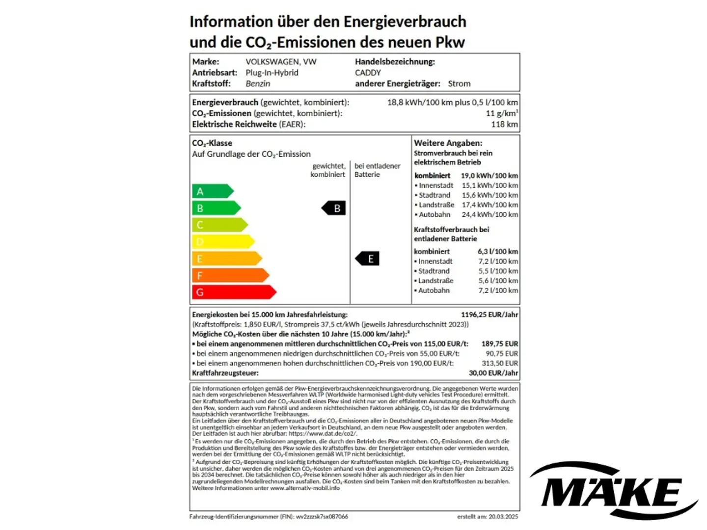 Volkswagen Caddy Goal 1.5 eHybrid DSG AHZV LED ACC RFK NAV Beige - 2