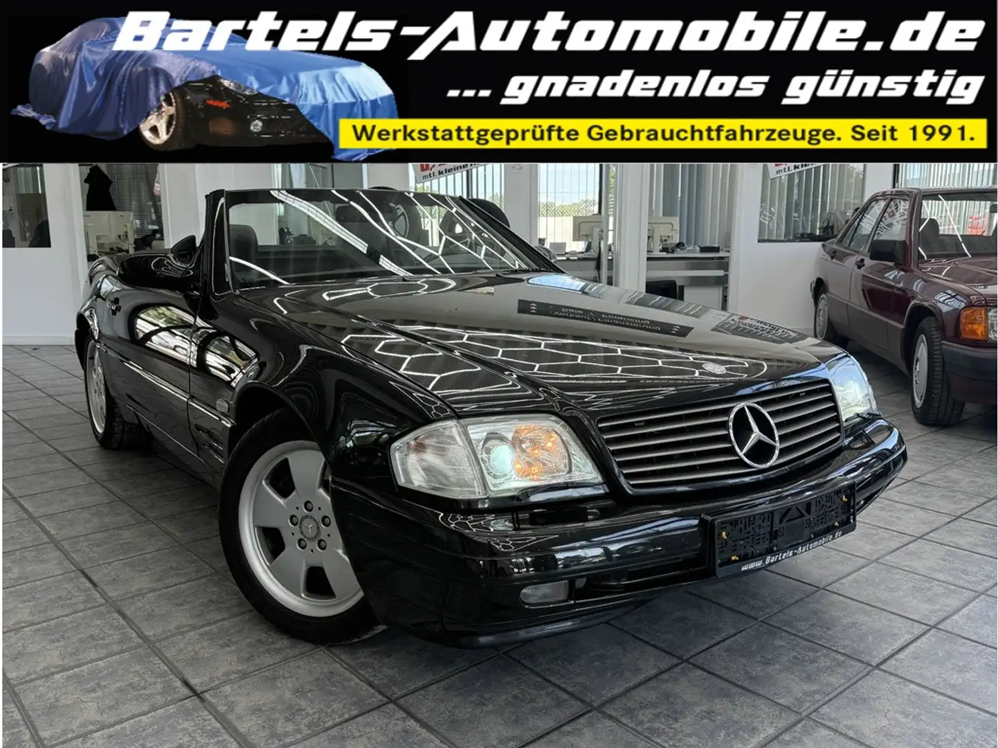Mercedes-Benz SL 500 V8, Leder, Xenon, Navi, Klimaautomatik Schwarz - 1