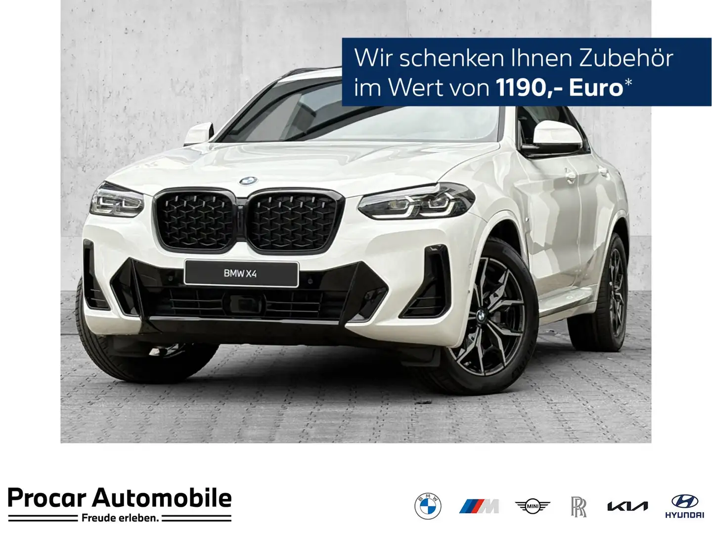 BMW X4 xDrive20d M Sport AHK HuD PANO DA PA ACC 19" Blanc - 1