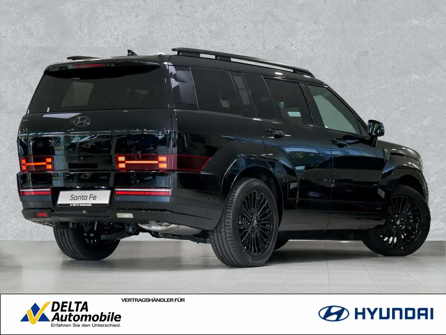 Hyundai SANTA FE Plug-In-Hybrid Blackline 4WD Leder Kame Чорний - 2