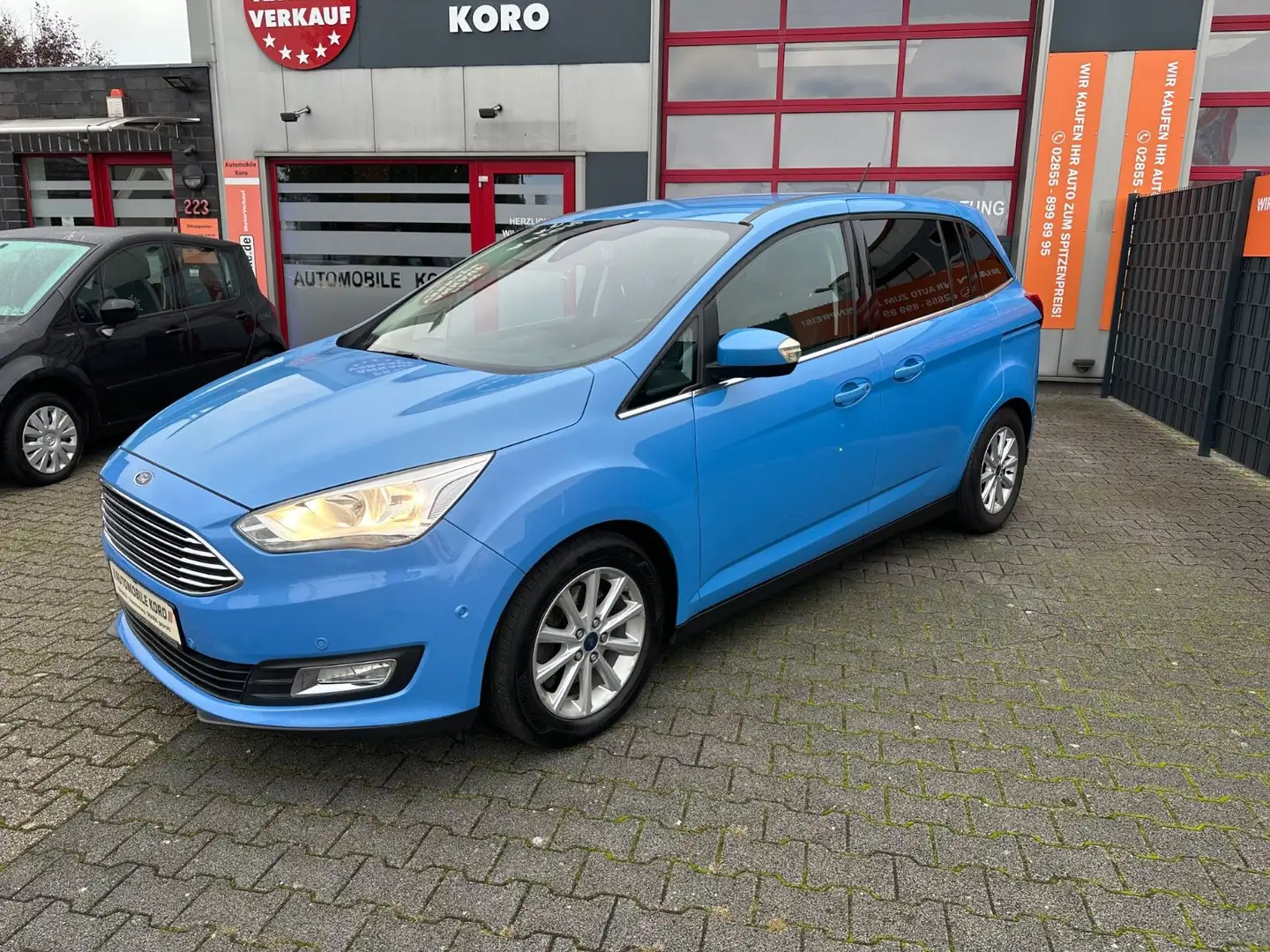 Ford Grand C-Max Grand C-MAX Titanium/Kamera/AHK/Sitz&Lenkrad.HZ Blau - 2