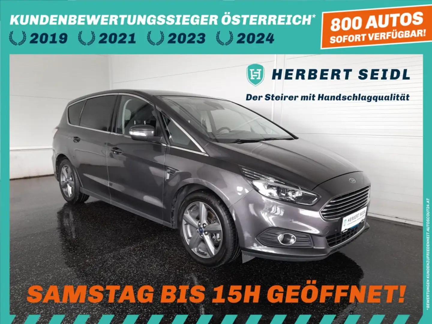 Ford S-Max TITANIUM 2.0 TDCi Aut *7-SITZE / LED ADAPTIV / NAVI / MEMORY SPORTSITZE / E-KLAPPE* Grau - 1