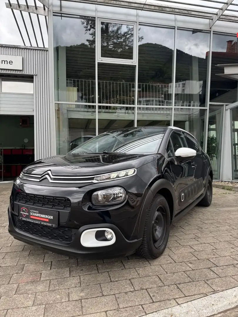 Citroen C3 Shine+8fach+Zahnriemen NEU+TOTWINKEL+Pano Zwart - 1