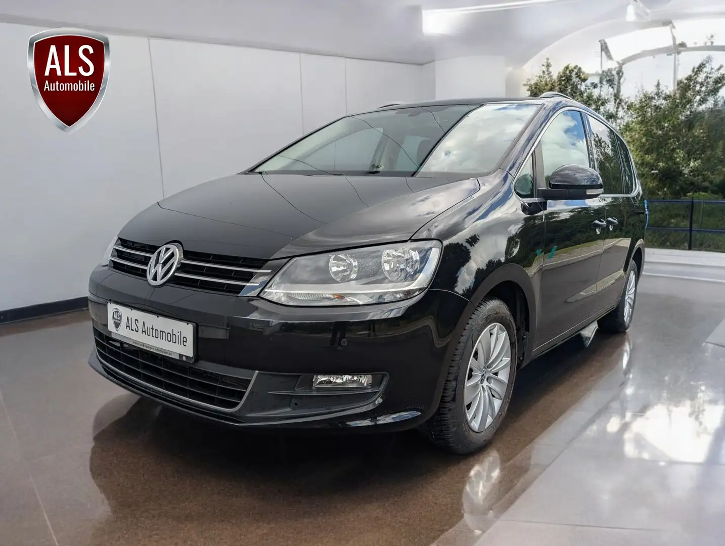 Volkswagen Sharan Comfortline BMT "Klima"SHK"AHK"Scheckheftgepflegt" Czarny - 1
