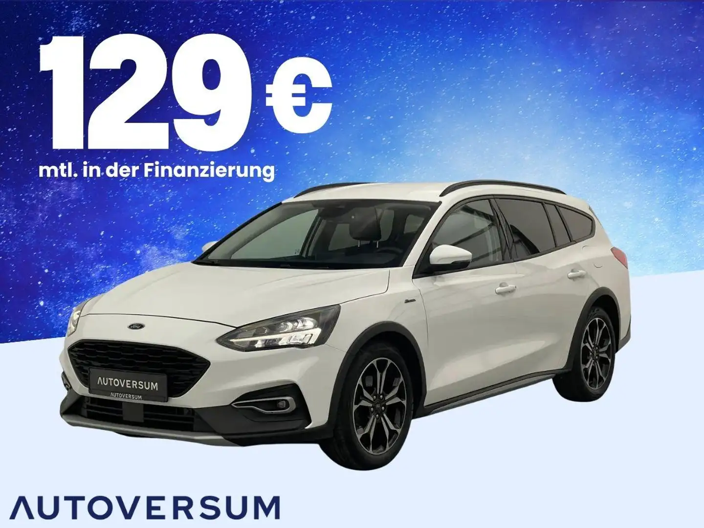 Ford Focus TDCi Active X *TEMP*STHZ*PARK*SHZ*LED*AHK* Blanc - 1
