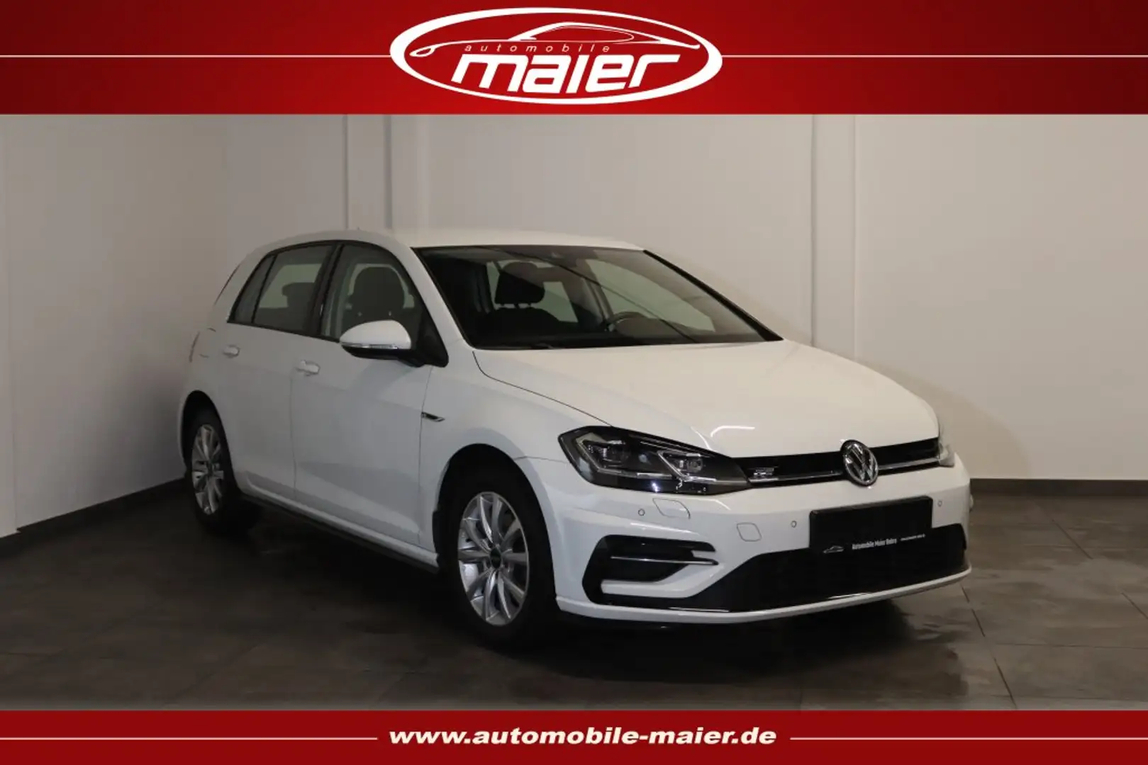 Volkswagen Golf 2.0 TDI DSG R-Line-Virt-Navi-Kamera-LED-SHZ Weiß - 1