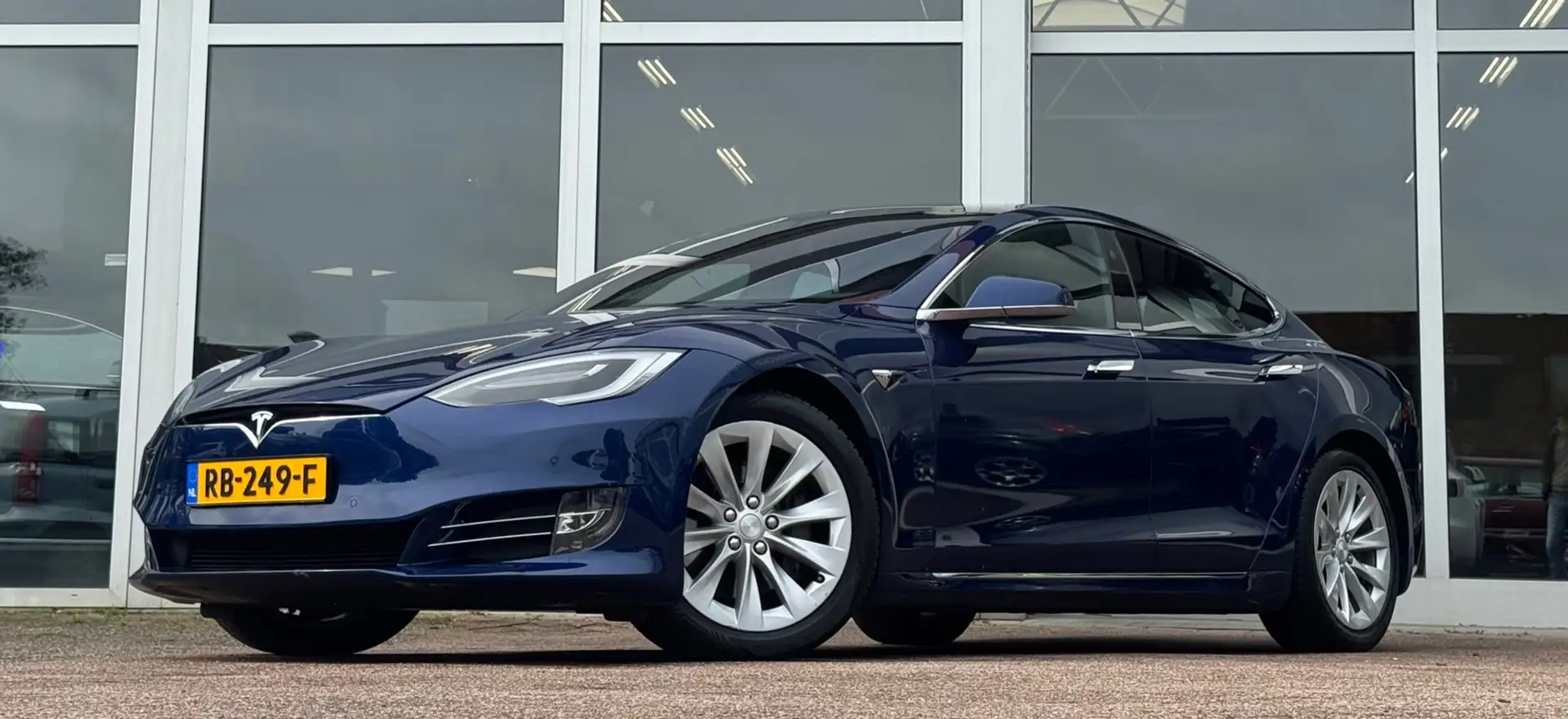 Tesla Model S 100D SOH 93% Premium upgradepakket/Connectivity Pa Blauw - 1
