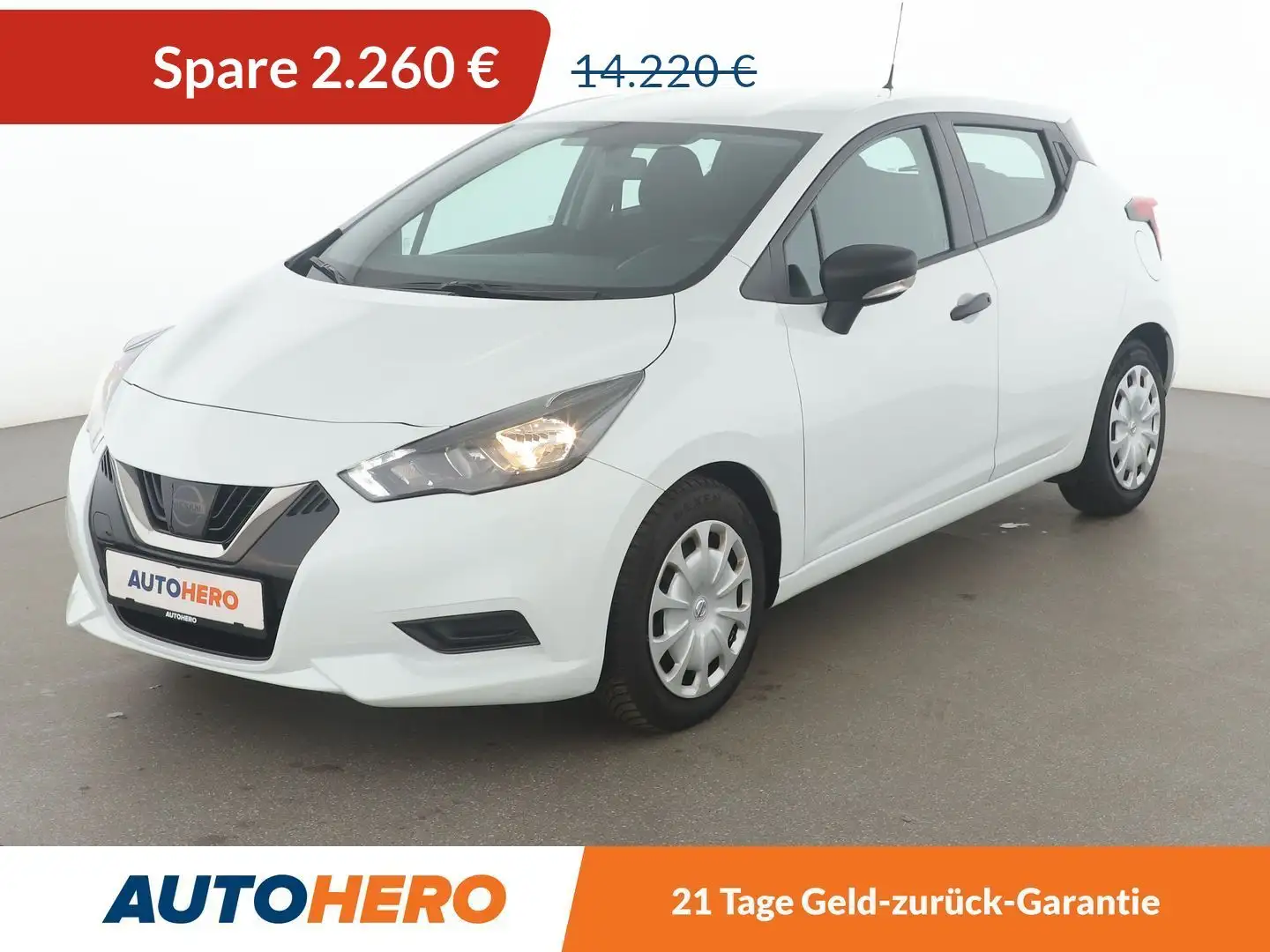 Nissan Micra 1.0 IG-T Visia *LIMITER*KLIMA* Weiß - 1