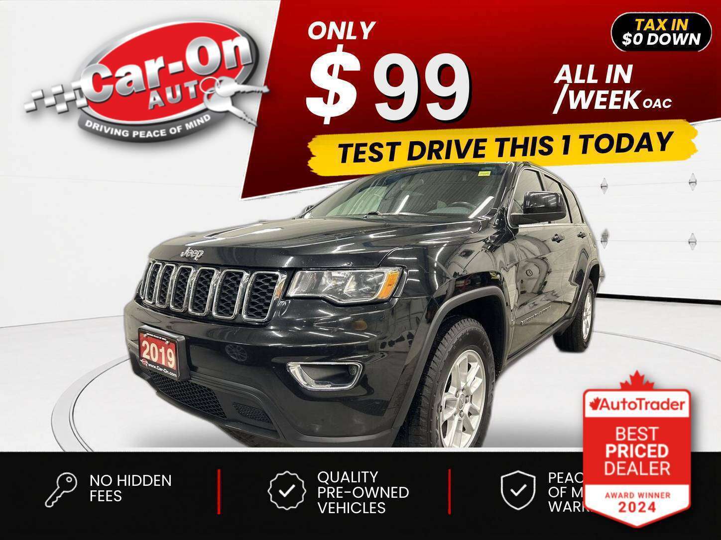 Black 2019 Jeep Grand Cherokee SUV / Crossover Four-Wheel Drive Automatic