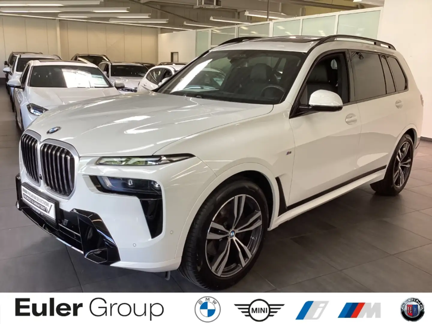 BMW X7 xDrive 40d A M Sport 21'' HUD AHK Pano Navi ACC So Weiß - 1