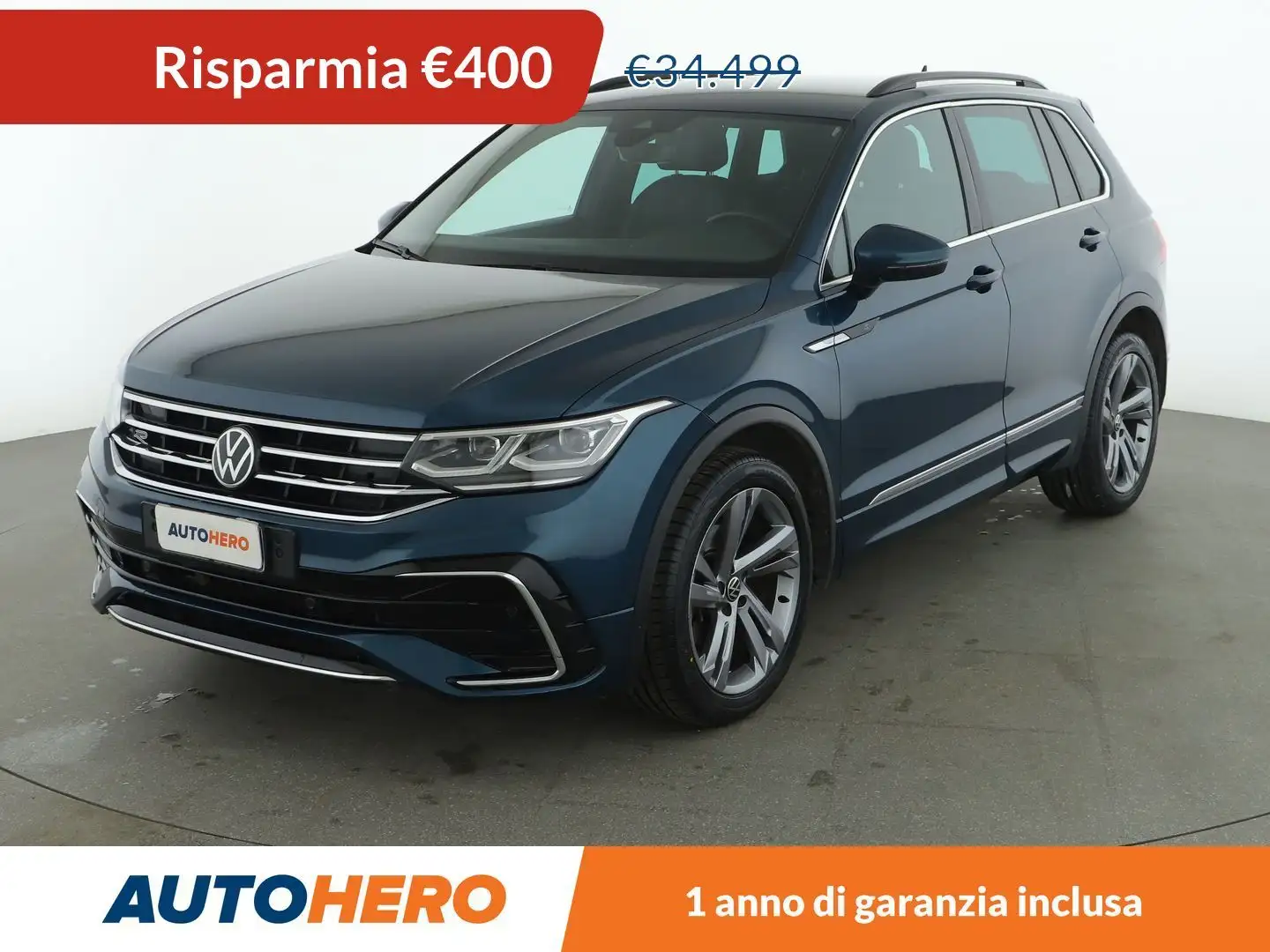 Volkswagen Tiguan 2.0 TDI R-Line 150 CV DSG Blu/Azzurro - 1