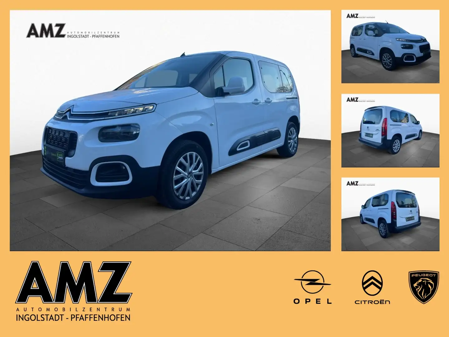 Citroen Berlingo 1.2 PureTech 110 Feel M SHZ+2xKlima+PDC Weiß - 1