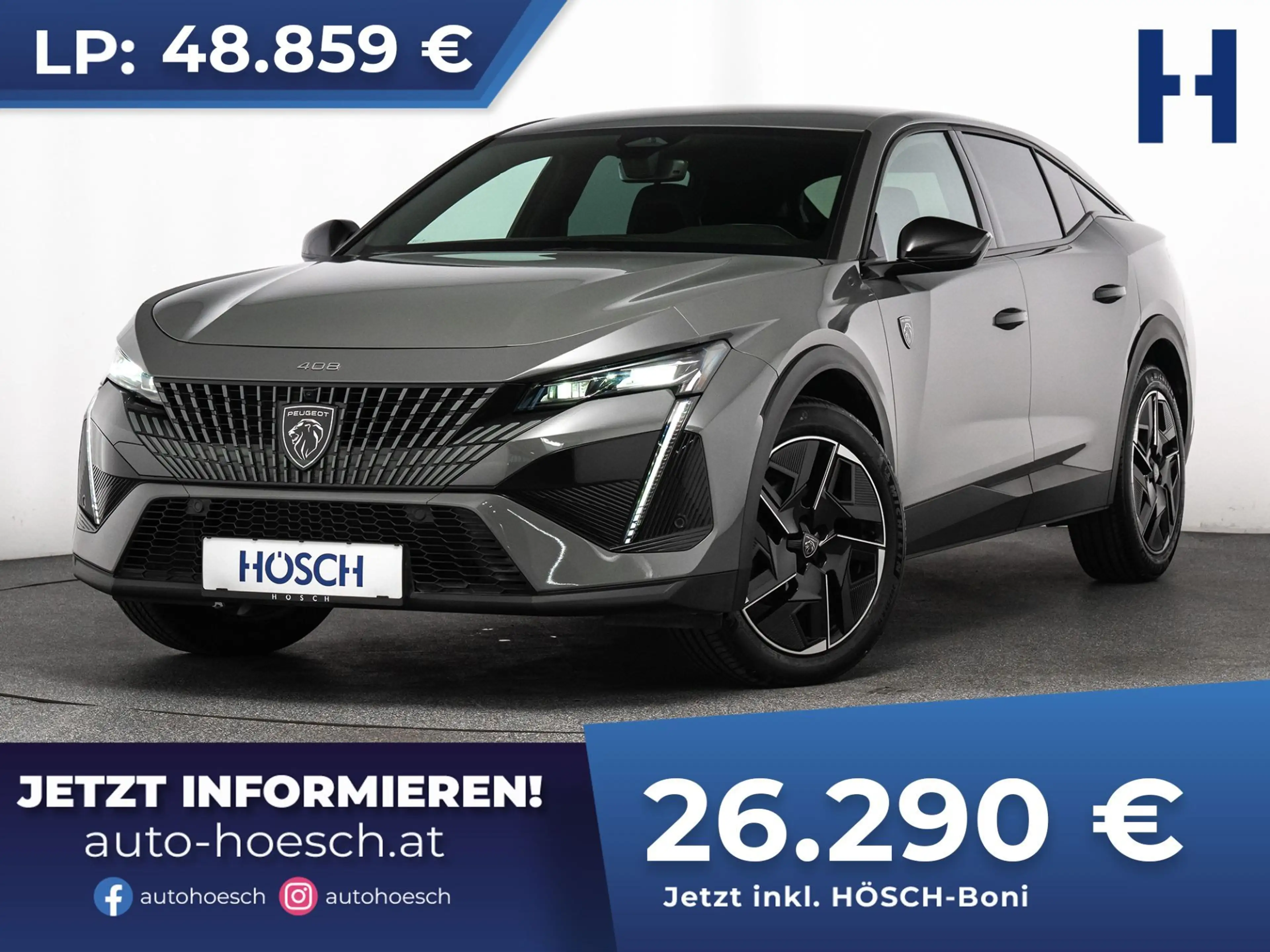 Peugeot 408 GT PureTech 130 Aut. 360° KOMFORT ASSISTENZ -46%