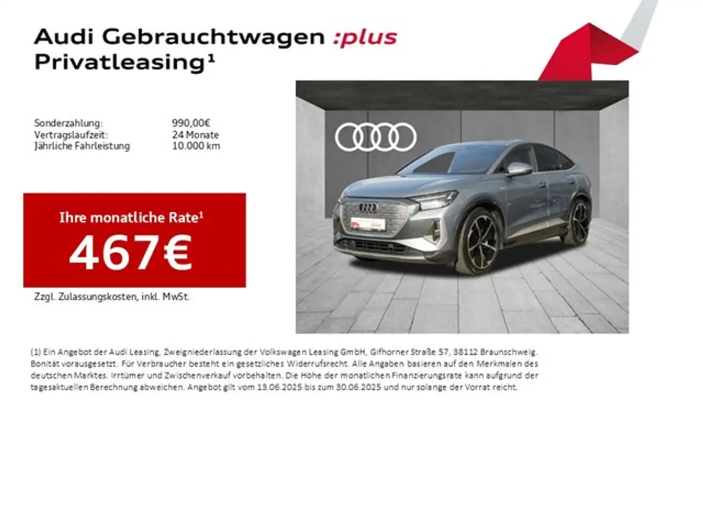 Audi Q4 e-tron Sportback 50 quattro Edition #1 S line LM21 HuD... Blau - 2