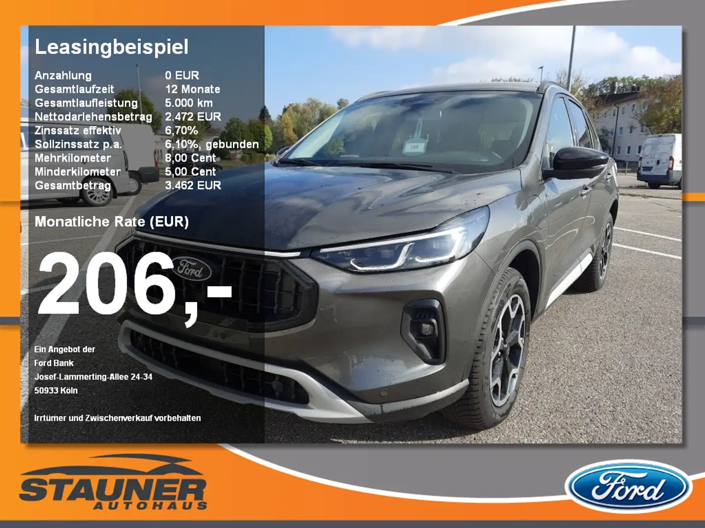 Ford Kuga 2.5l PHEV Active X Navi SHZ Anhängerkupplung Gris - 1
