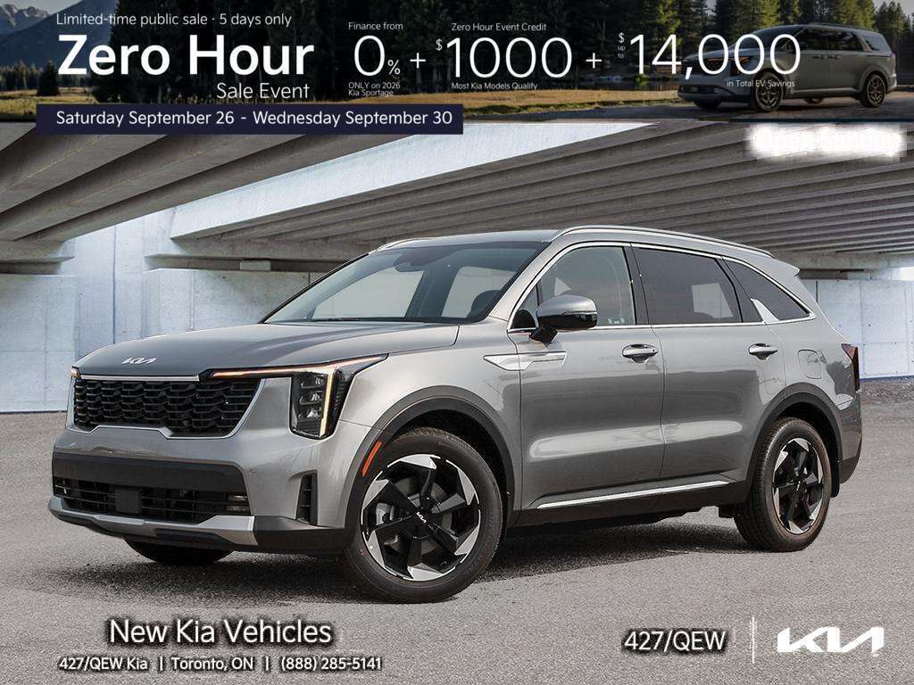 Gray 2026 Kia Sorento Plug-In Hybrid  SUV / Crossover  6-Speed Automatic