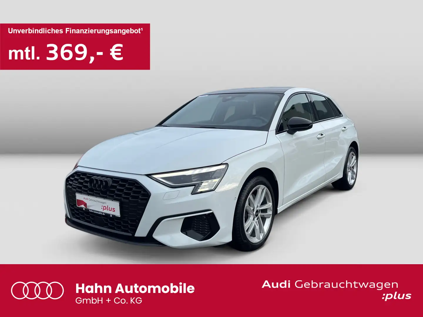 Audi A3 advanced 40TDI S-trc qua Pano CAM M Blanc - 1